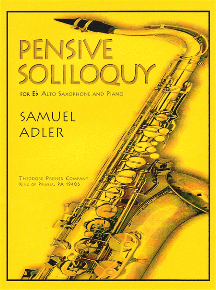 Pensive Soliloquy Chamber Music scores gallery preview page 1