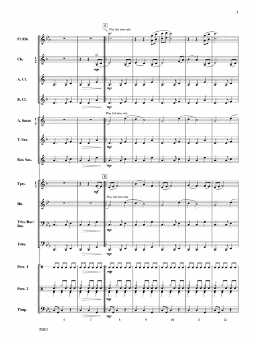 Mysteries of the Kalahari Concert Band scores gallery preview page 3