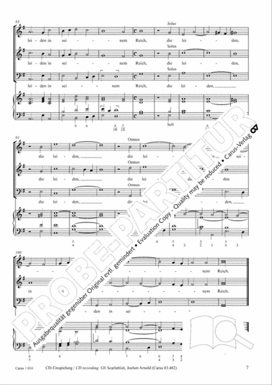 My soul, now bless thy Maker (Nun lob, mein Seel, den Herren) 3-Part scores gallery preview page 8