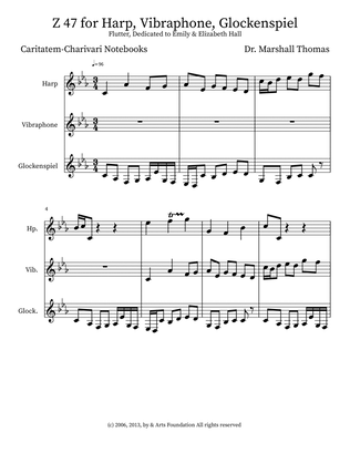 Z 47 for Harp, Vibraphone, Glockenspiel