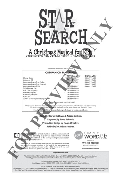 Star Search - Choral Book