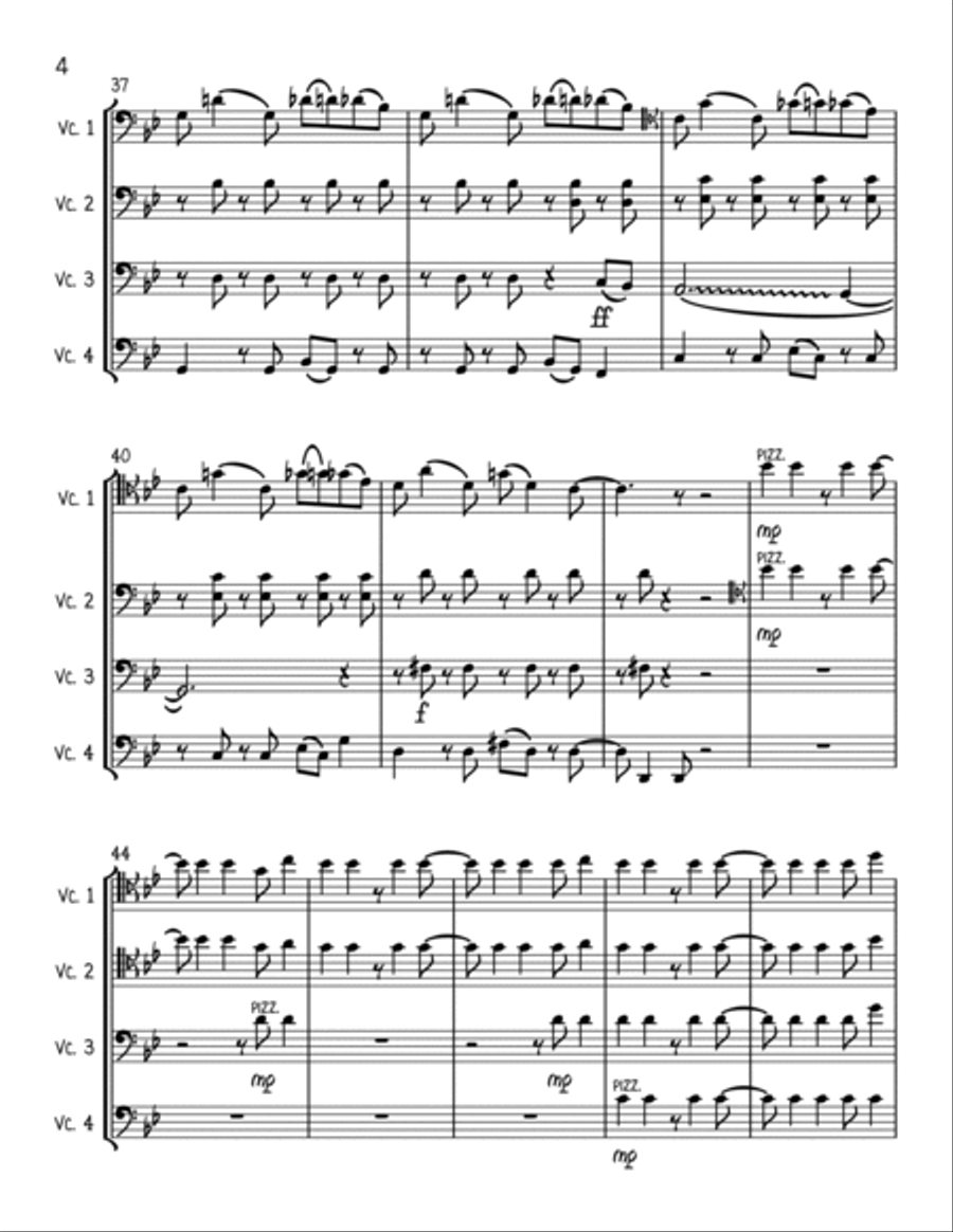 Bad Guy Cello scores gallery preview page 4