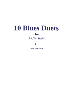 Book cover for 10 Blues Duets for Clarinet