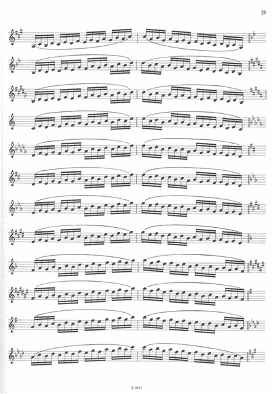 Tägliche Tonleiter-Übungen für Klarinette Clarinet Solo scores gallery preview page 3