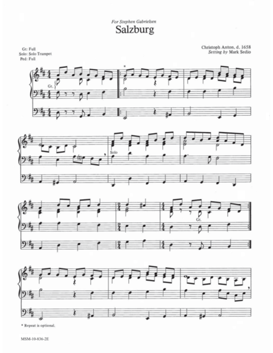 Salzburg Salzburg Organ scores gallery preview page 1