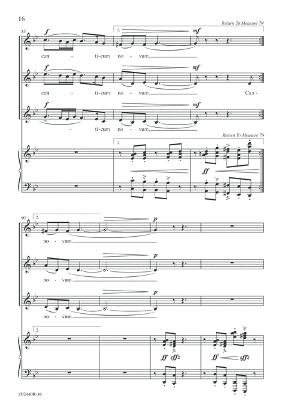 Cantate Domino SSA scores gallery preview page 16