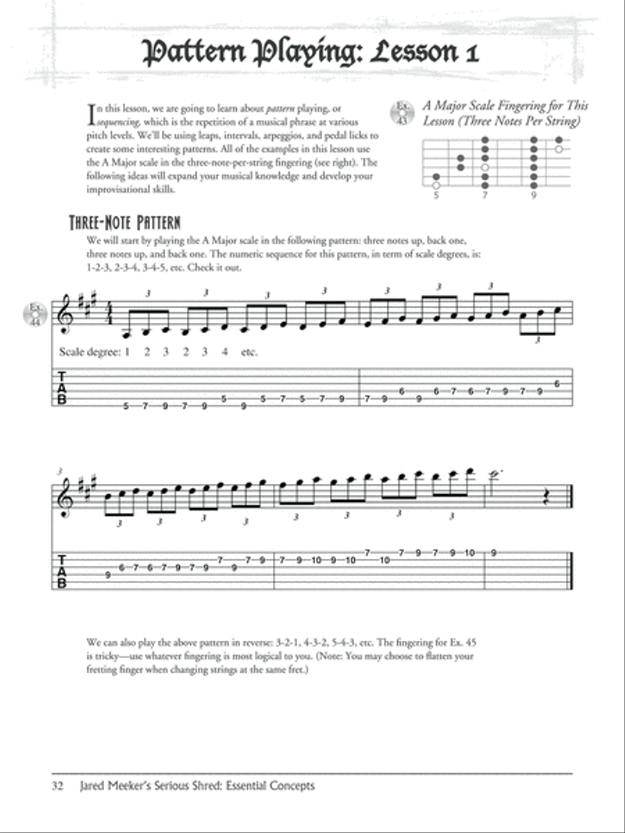 Jared Meeker's Serious Shred -- Essential Concepts Guitar scores gallery preview page 5