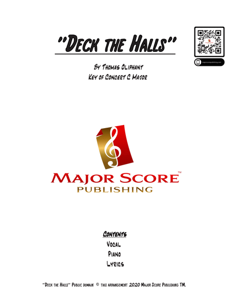 Deck the Halls - VOCAL & PIANO - C Major image number null
