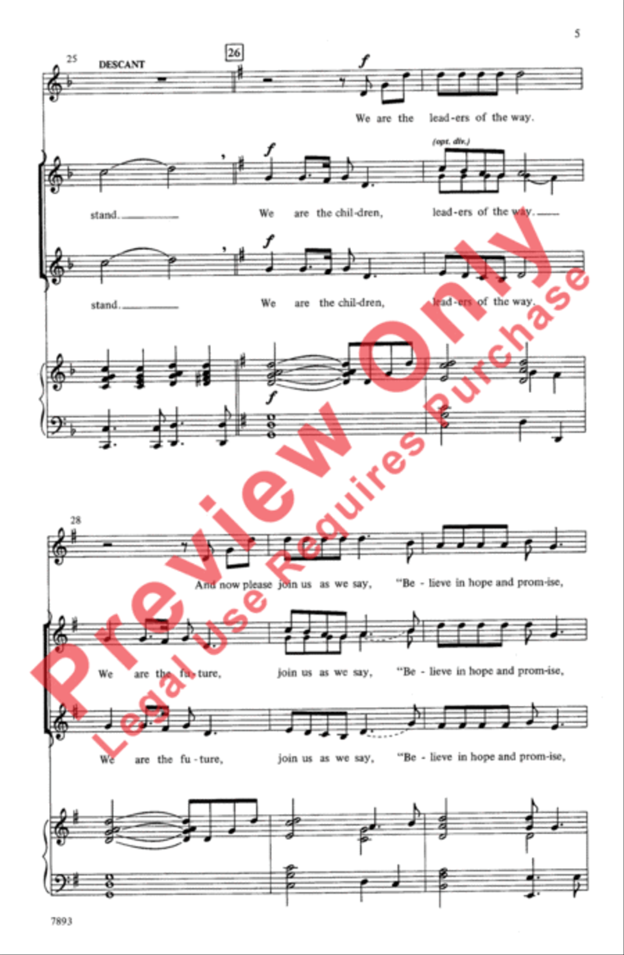 We Are the Children We Are the Children 2-Part scores gallery preview page 5