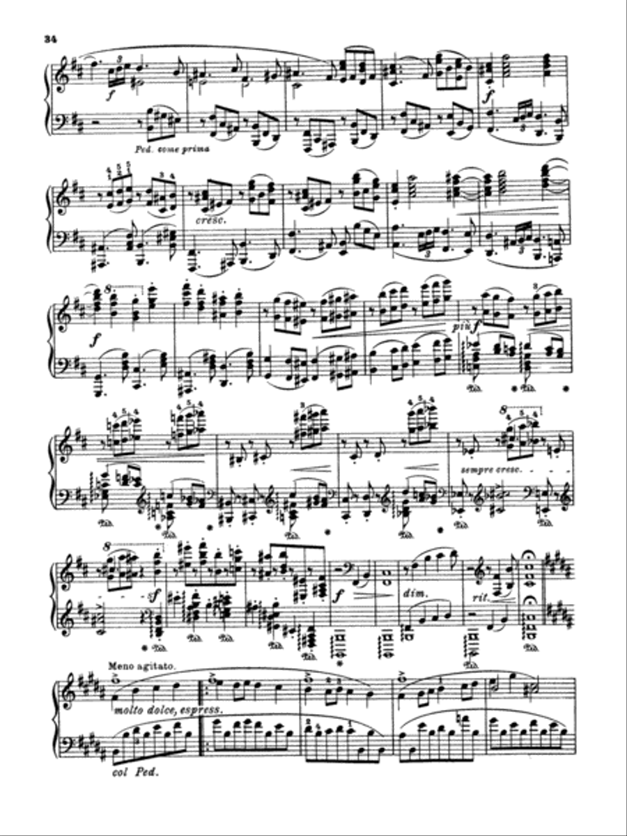 Brahms: Piano Works (Volume II: Op. 76-119 & 5 Etudes) Piano Method scores gallery preview page 4