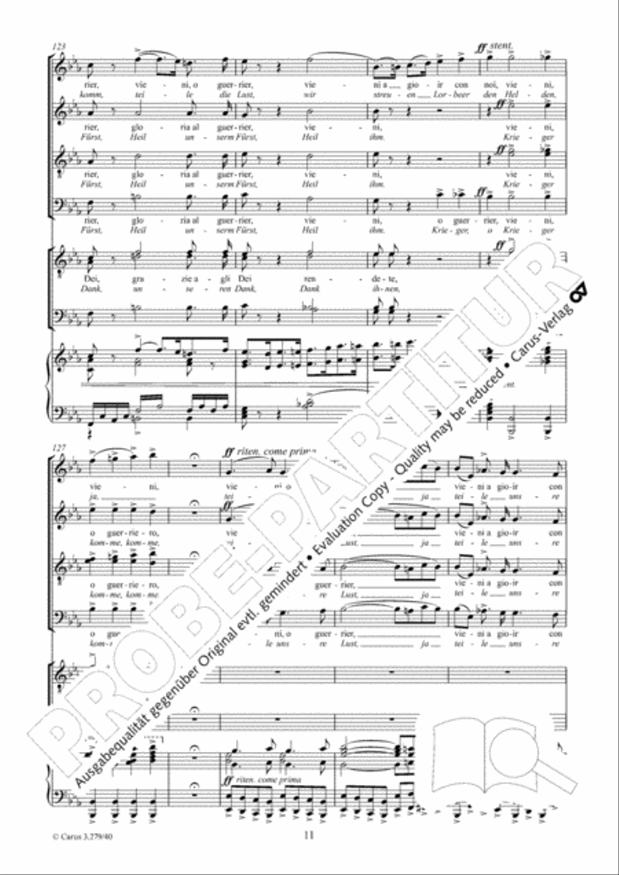 Gloria all' Egitto TTBB scores gallery preview page 12