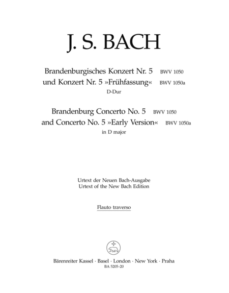 Brandenburg Concerto No. 5 and Concerto No. 5 !Early Version!