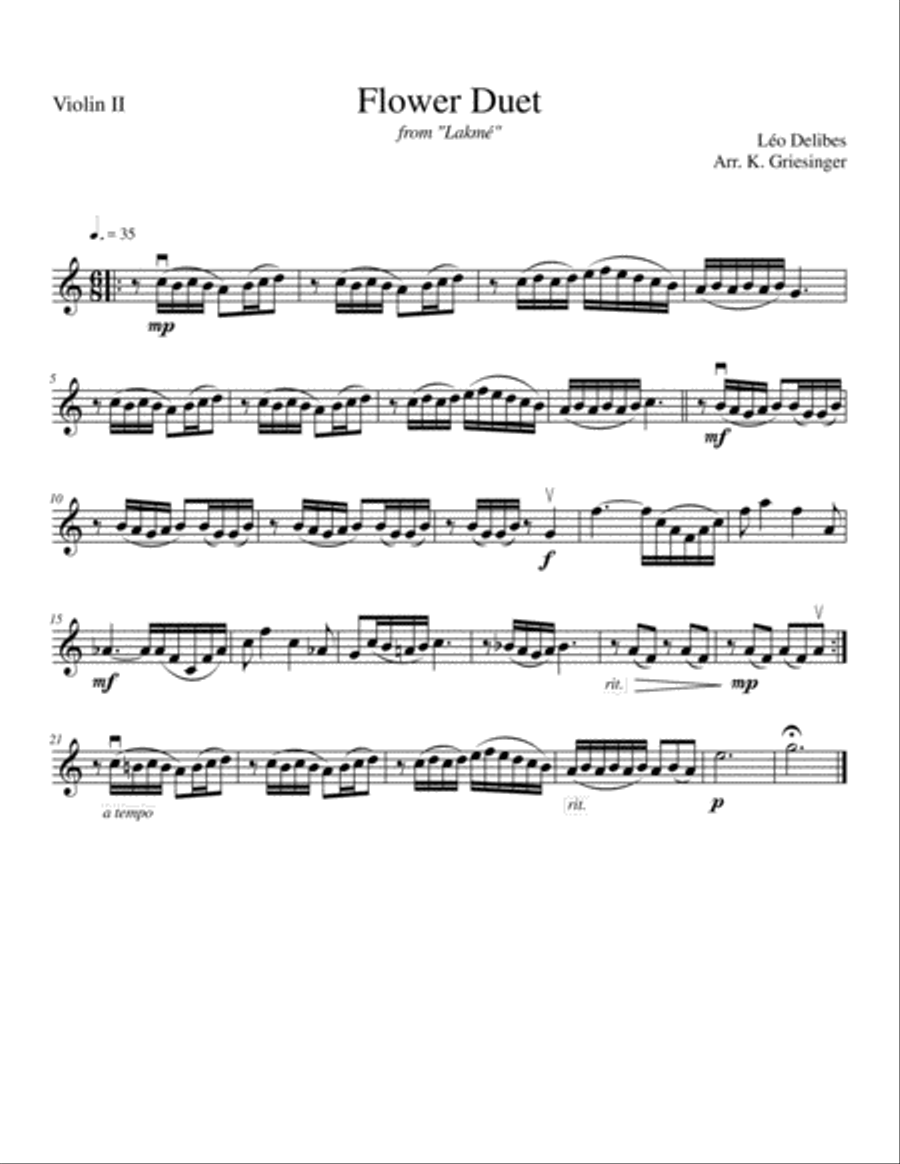 Flower Duet from 