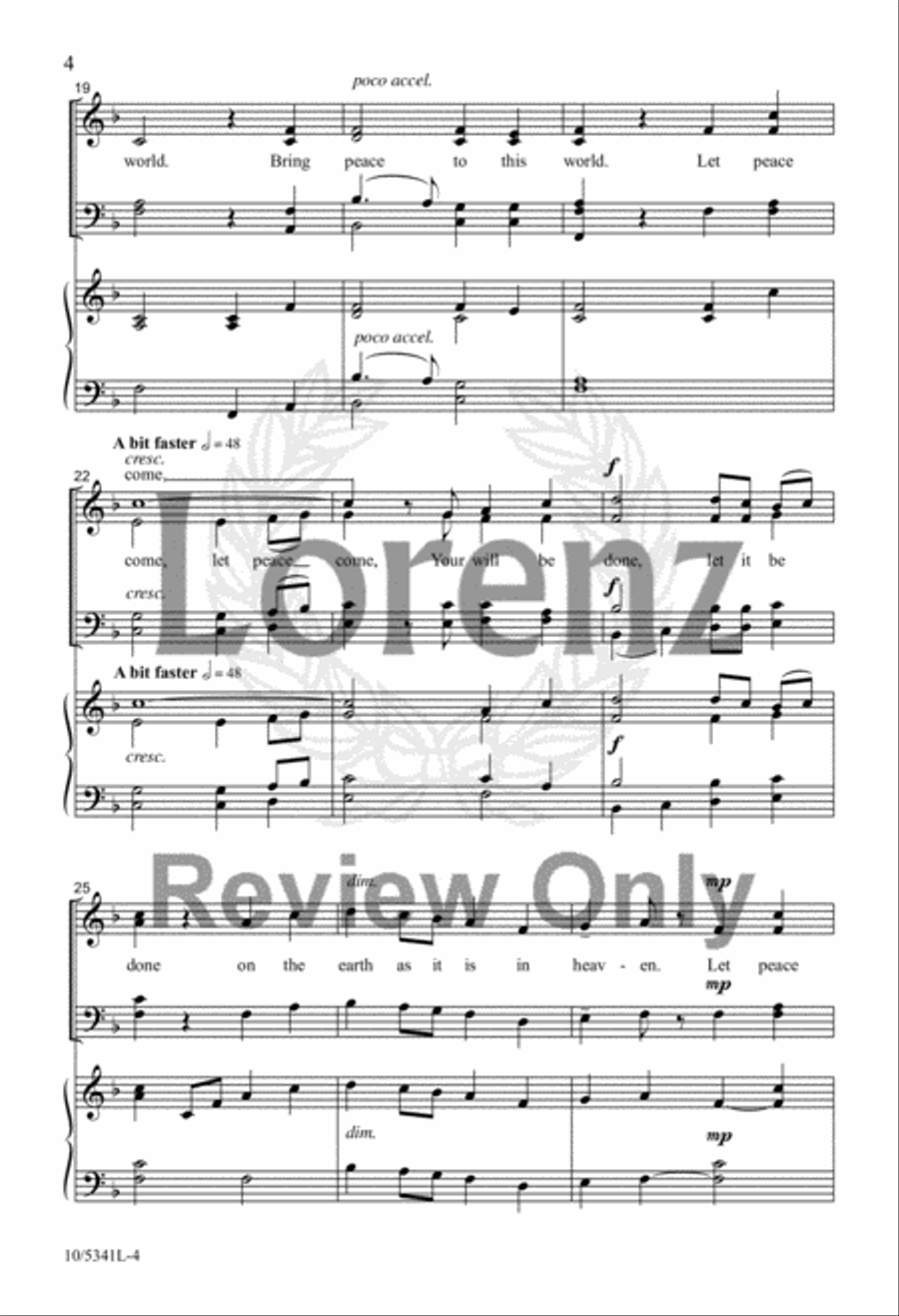 Little Drop of Heaven 4-Part scores gallery preview page 4