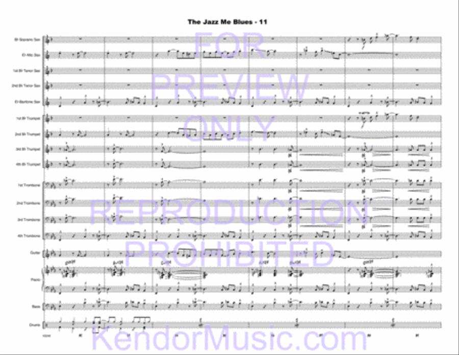 Jazz Me Blues, The Jazz Me Blues, The Choir scores gallery preview page 12