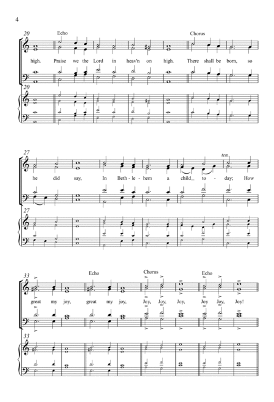 While By My Sheep 4-Part scores gallery preview page 2