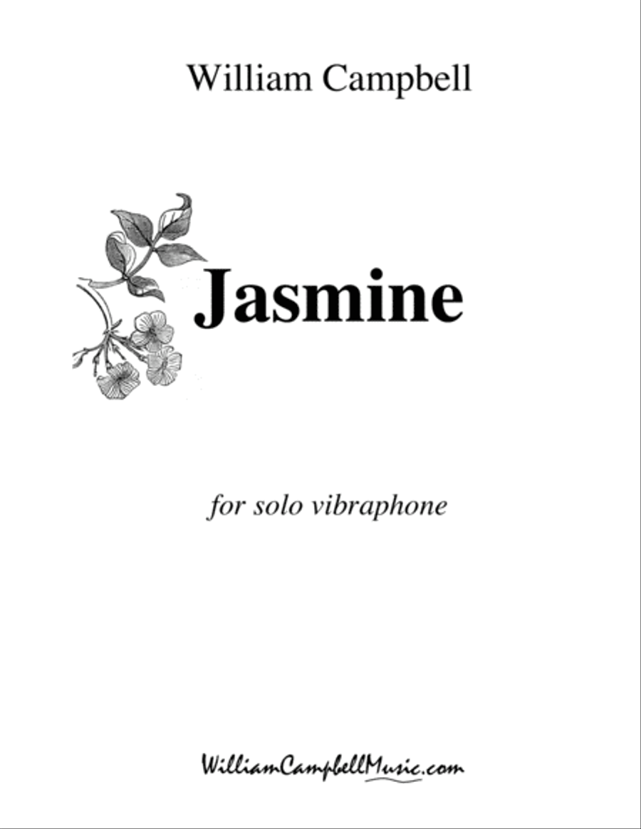 Jasmine, for solo vibraphone Vibraphone scores gallery preview page 1