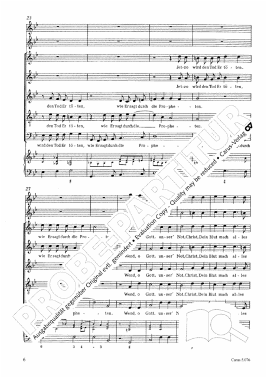Vom Leiden Christi SSATB scores gallery preview page 7
