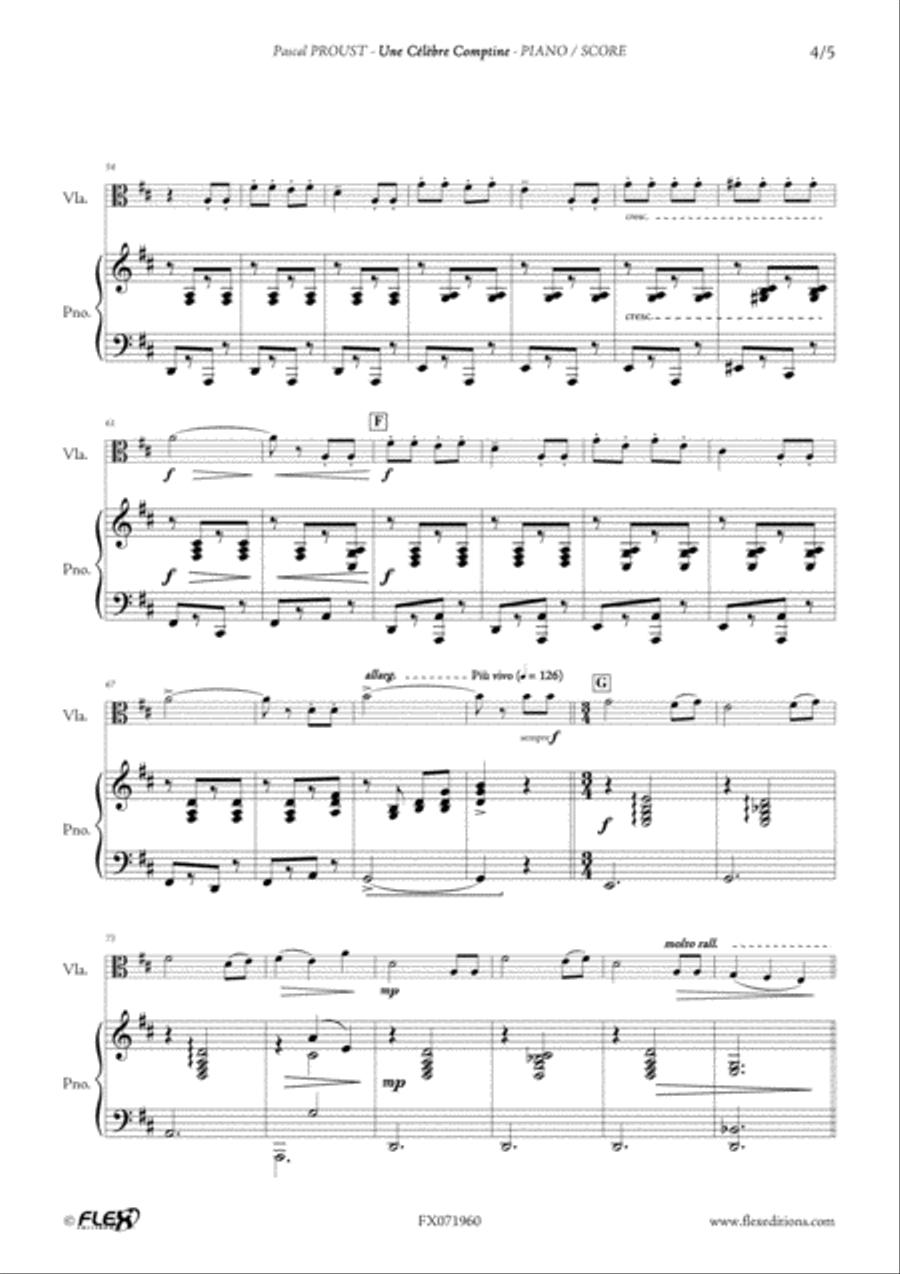 Celebre Comptine Piano Accompaniment scores gallery preview page 4