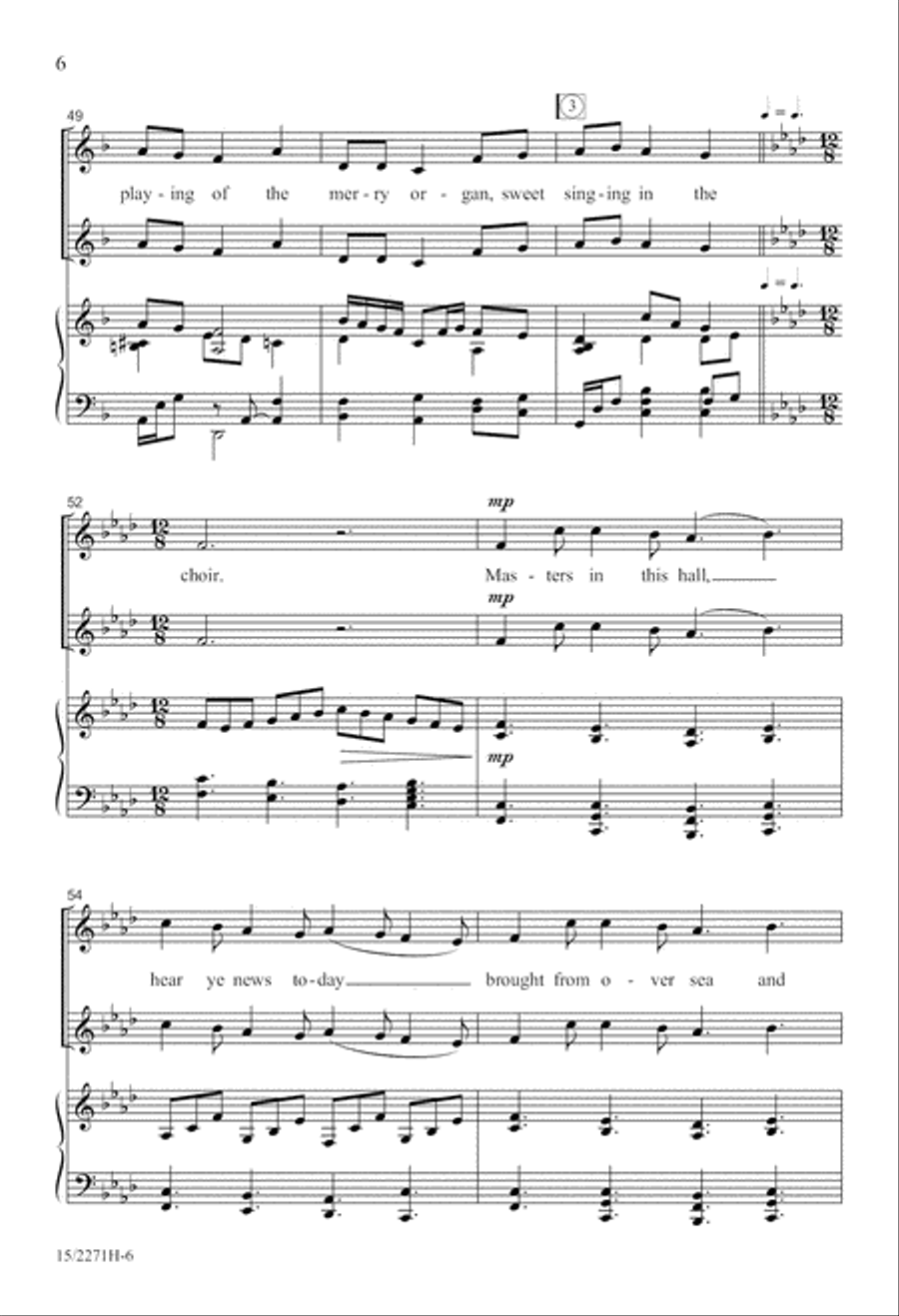 Here We Come A-Caroling! Here We Come A-Caroling! SSA scores gallery preview page 7
