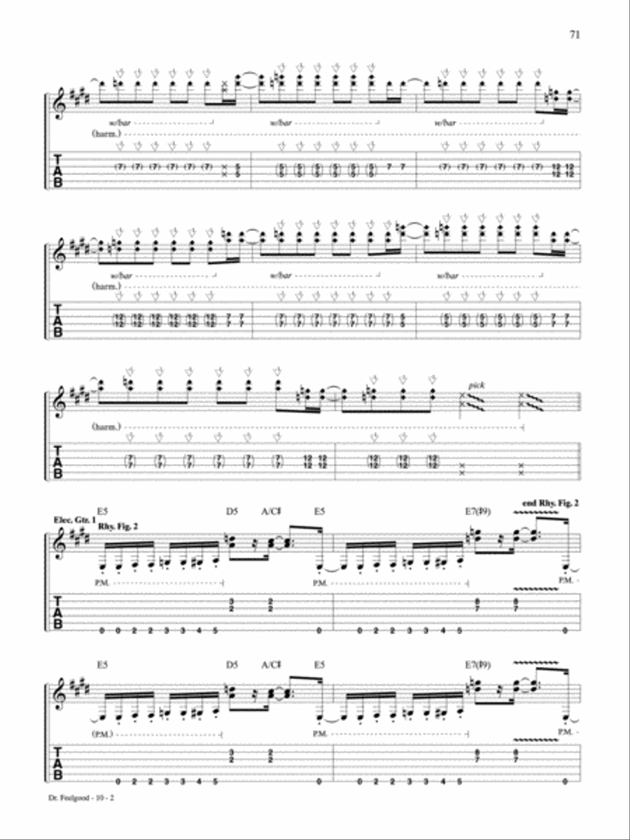 Dr. Feelgood Guitar Tablature scores gallery preview page 2
