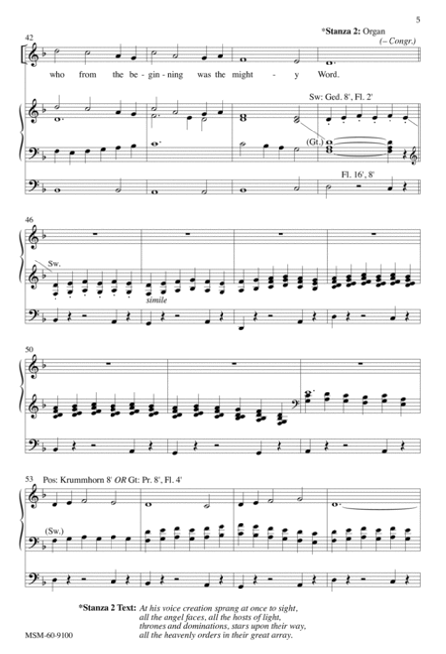 At the Name of Jesus At the Name of Jesus 4-Part scores gallery preview page 5
