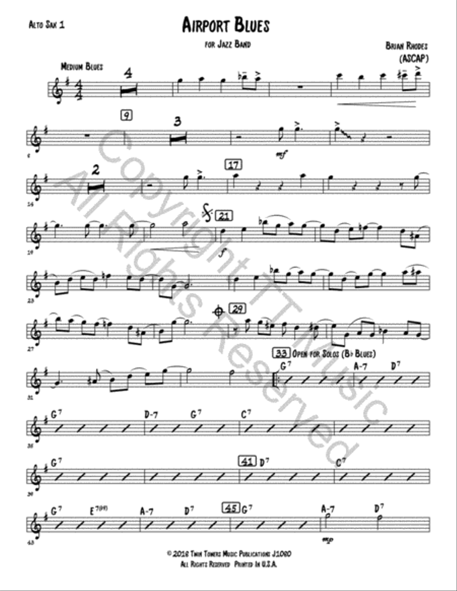 Airport Blues Airport Blues Jazz Ensemble scores gallery preview page 18