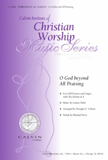 O God beyond All Praising - Instrument edition