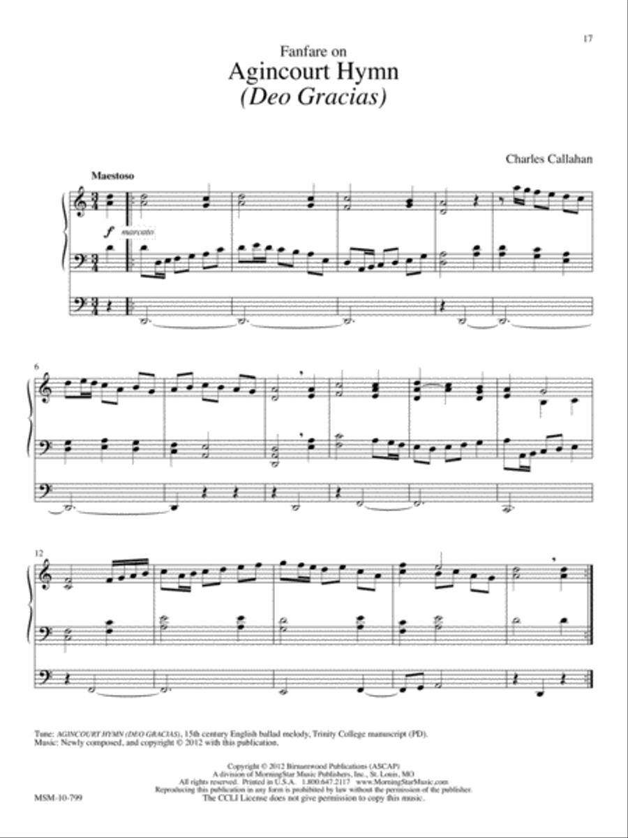 O God Beyond All Praising: Seven Pieces for Organ on English Hymntunes Organ scores gallery preview page 7