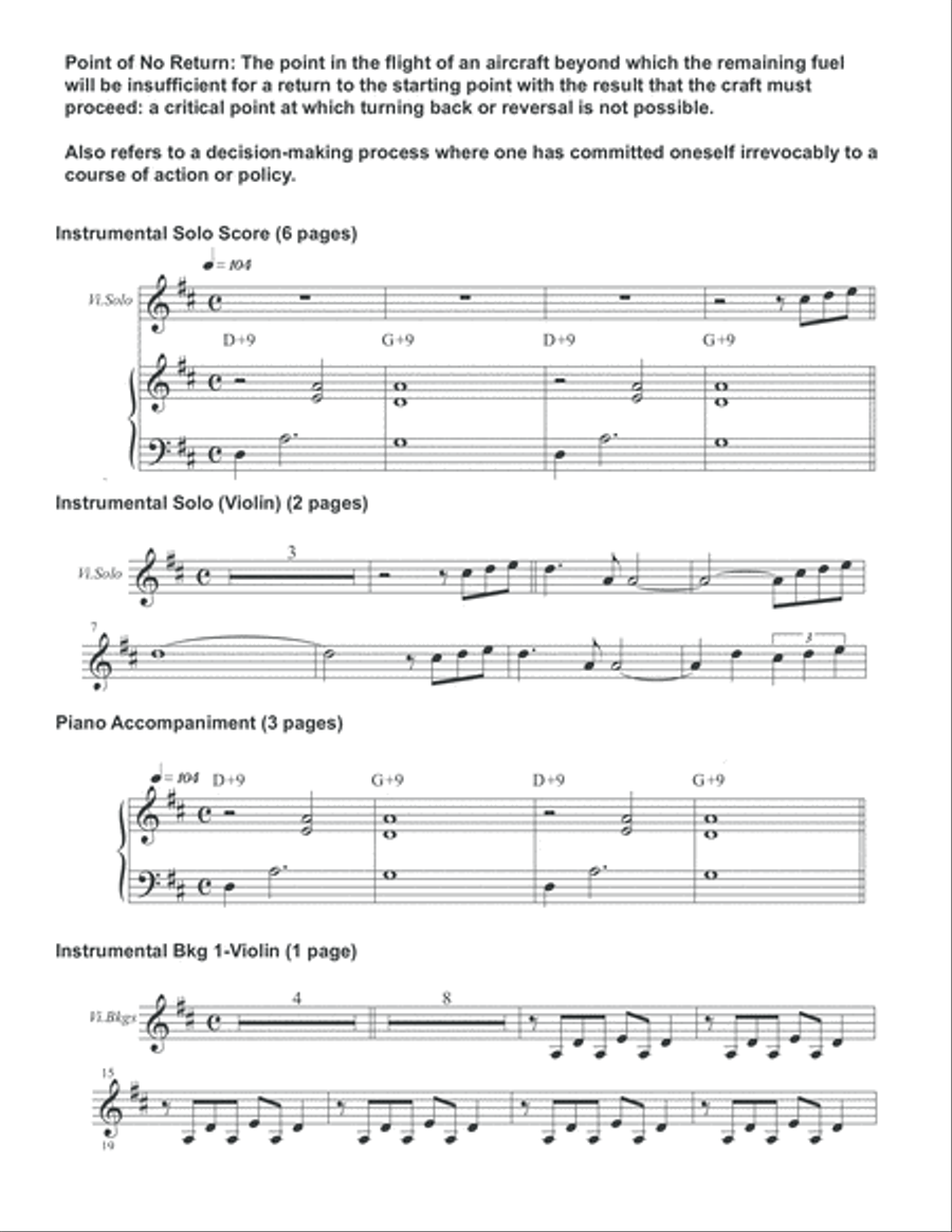 Point of No Return Inst. Solo Score Score scores gallery preview page 2