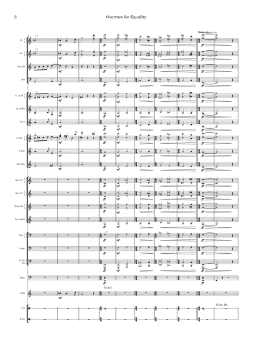 Overture for Equality (Band) Concert Band scores gallery preview page 4