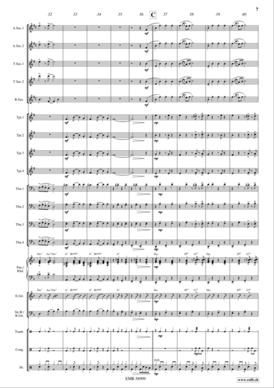 La Cinquantaine La Cinquantaine Big Band scores gallery preview page 7