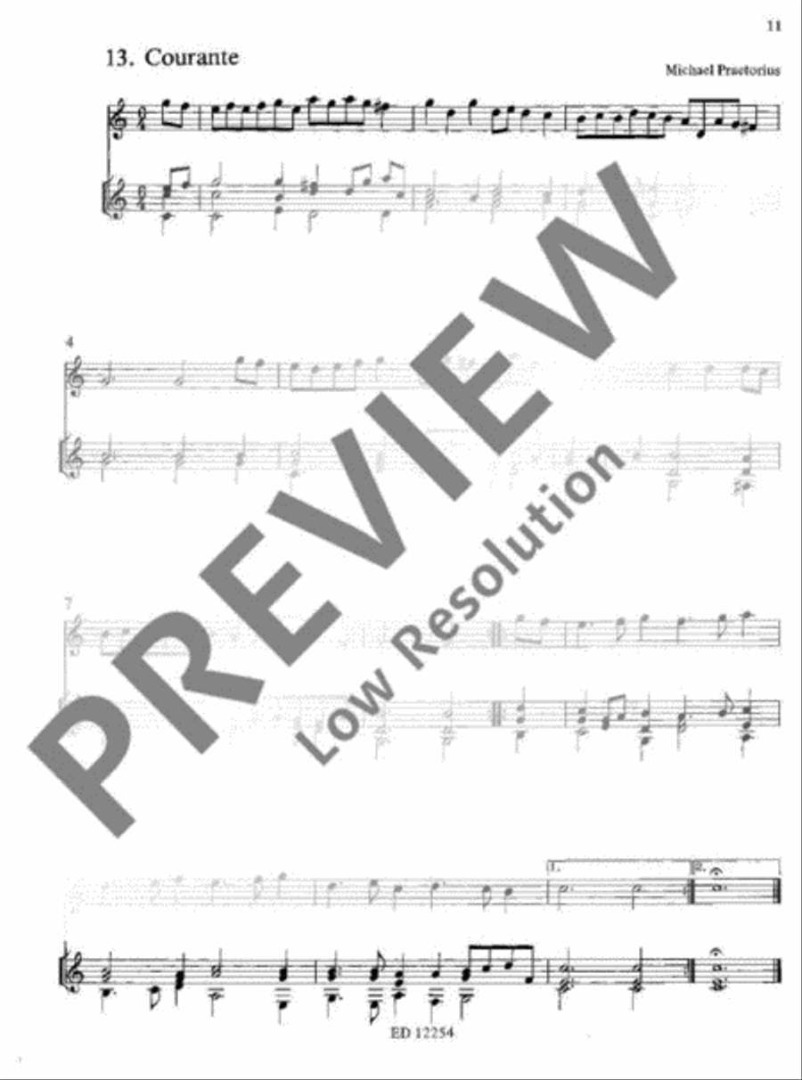 17 Dances Soprano Recorder scores gallery preview page 12