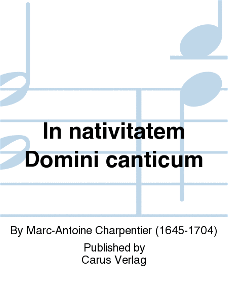 In nativitatem Domini canticum 4-Part scores gallery preview page 1