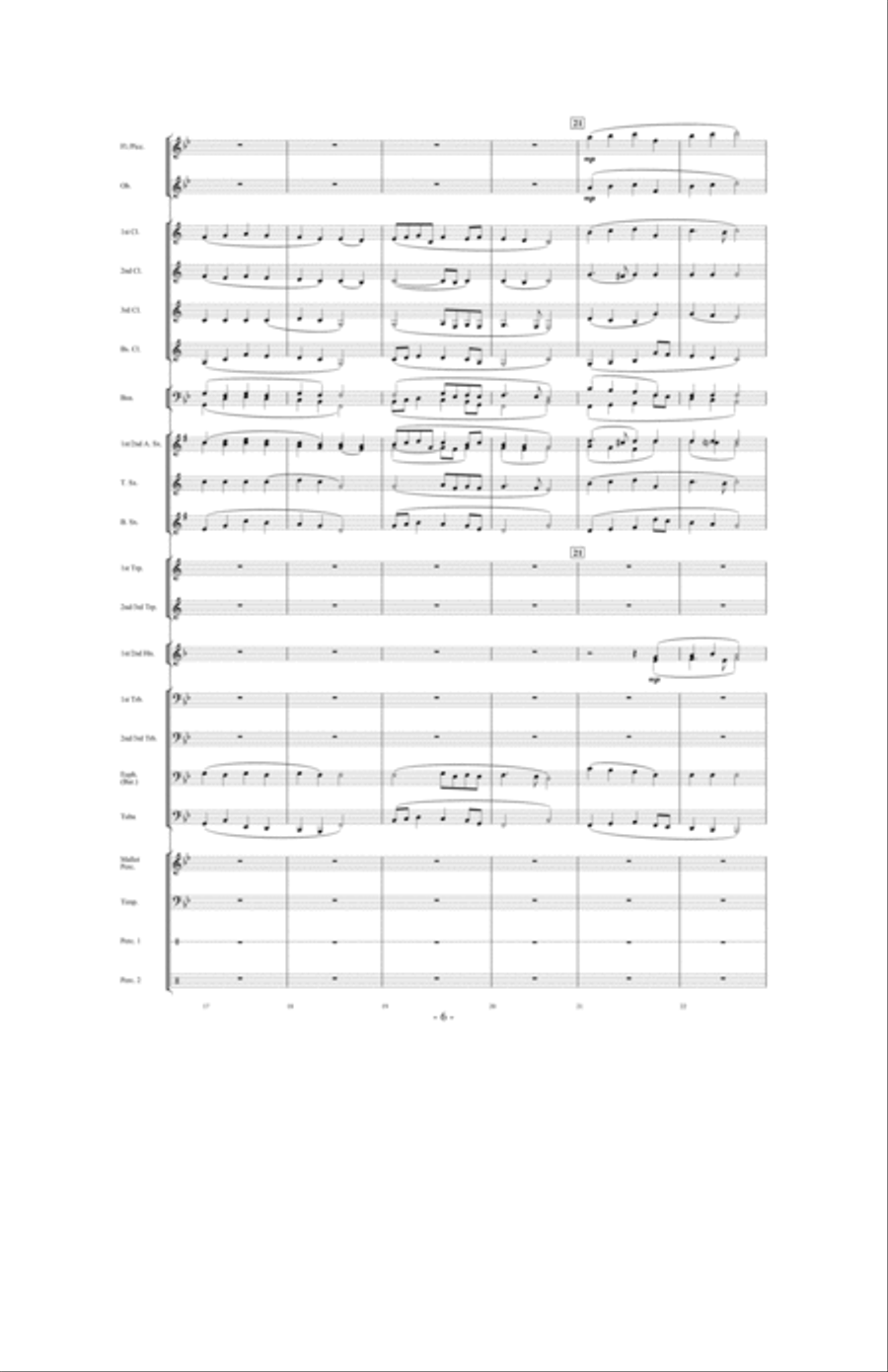 Raise Your Joys And Triumphs High Concert Band scores gallery preview page 5