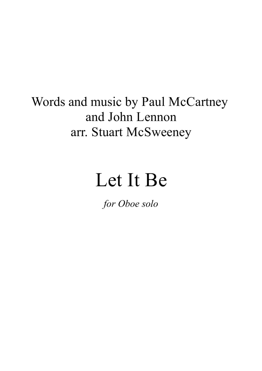 Let It Be Piano scores gallery preview page 1