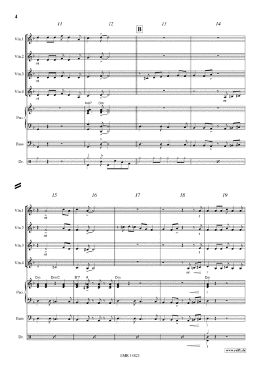 Wade In The Water Violin scores gallery preview page 4