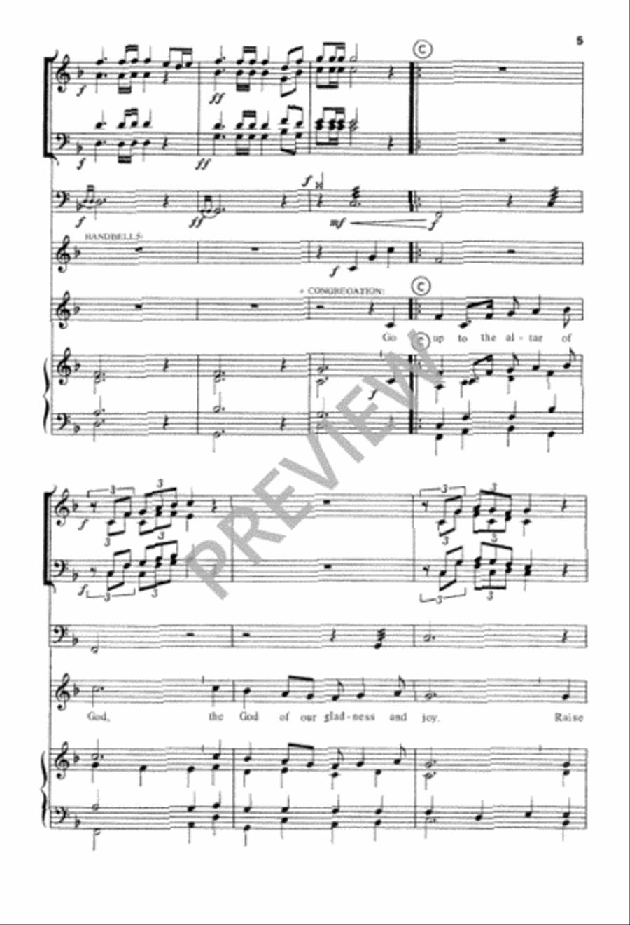 Go Up to the Altar of God 4-Part scores gallery preview page 5