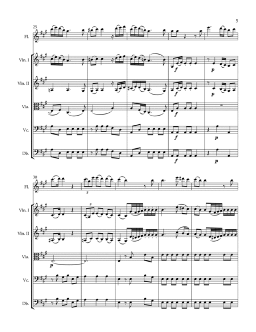 Exultate jubilate Second Movement Alleluia Chamber Orchestra scores gallery preview page 5