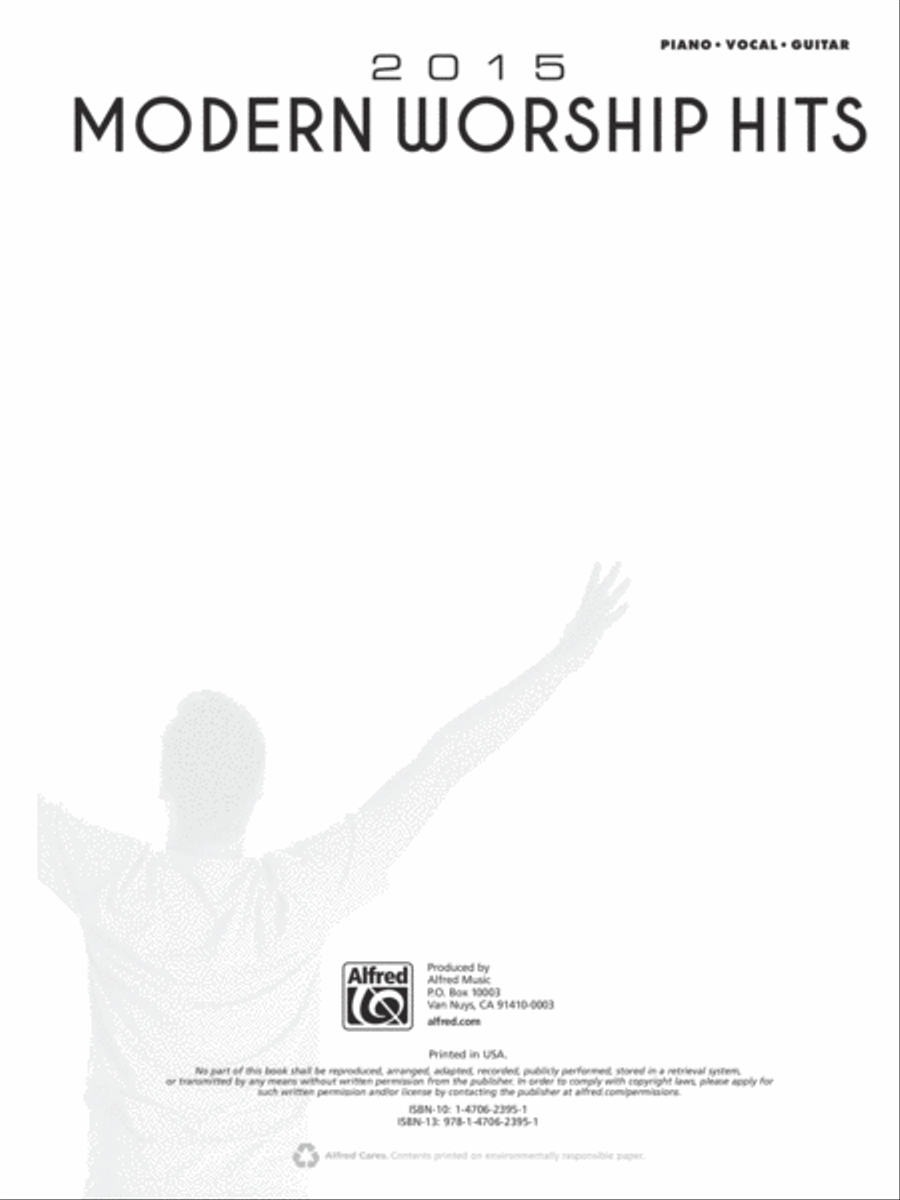 2015 Modern Worship Hits Piano, Vocal, Guitar scores gallery preview page 2