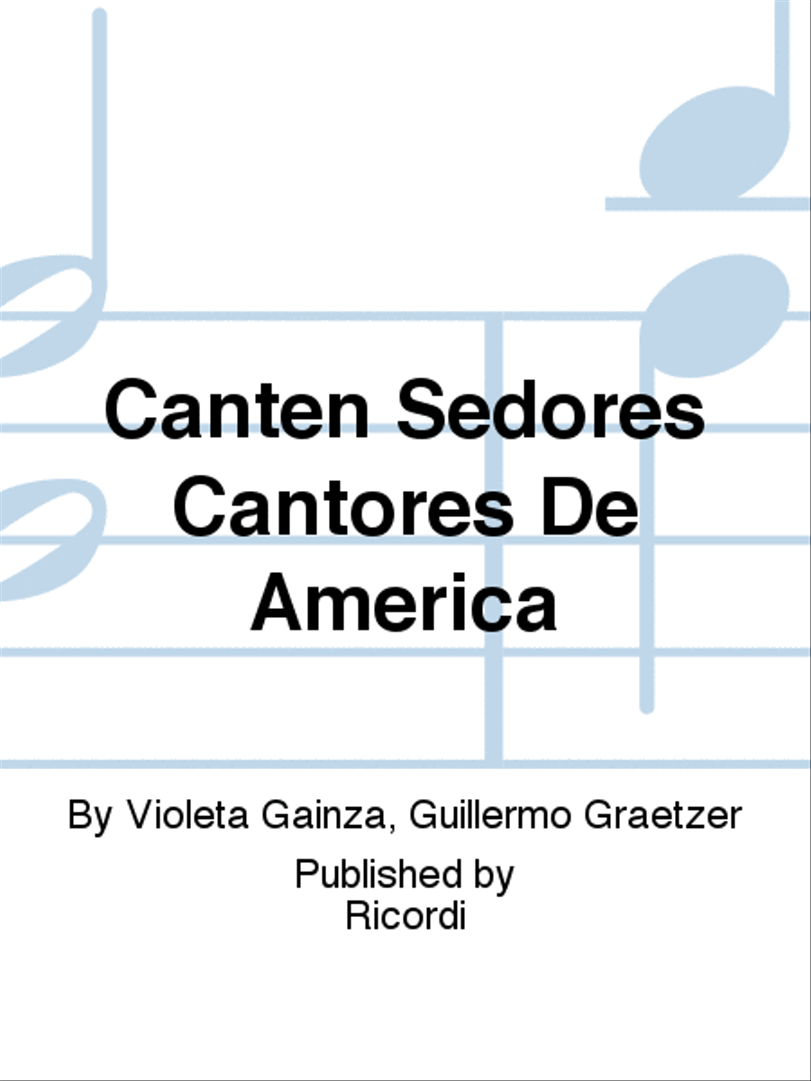 Canten Seðores Cantores De America