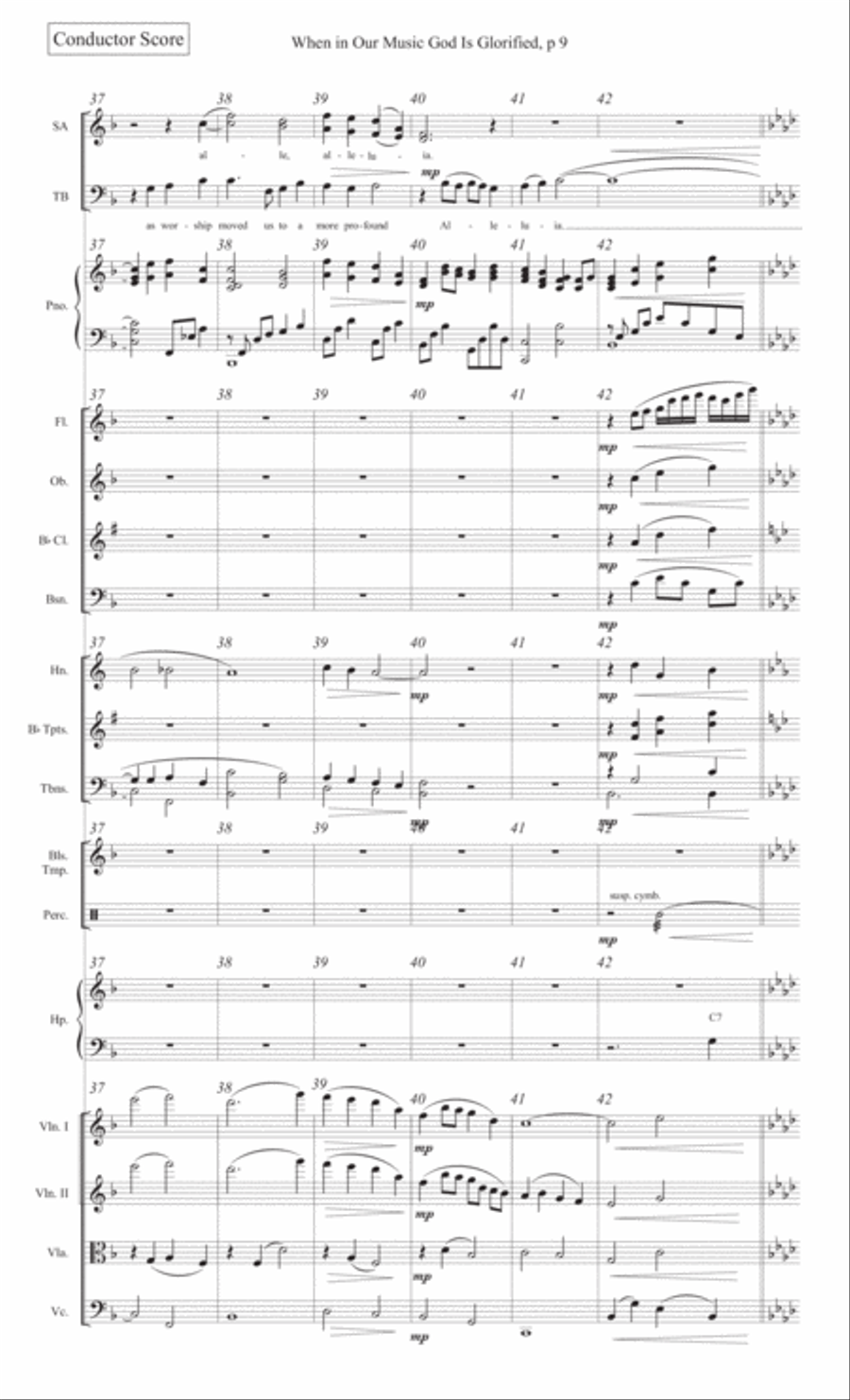 When in Our Music God Is Glorified 4-Part scores gallery preview page 11