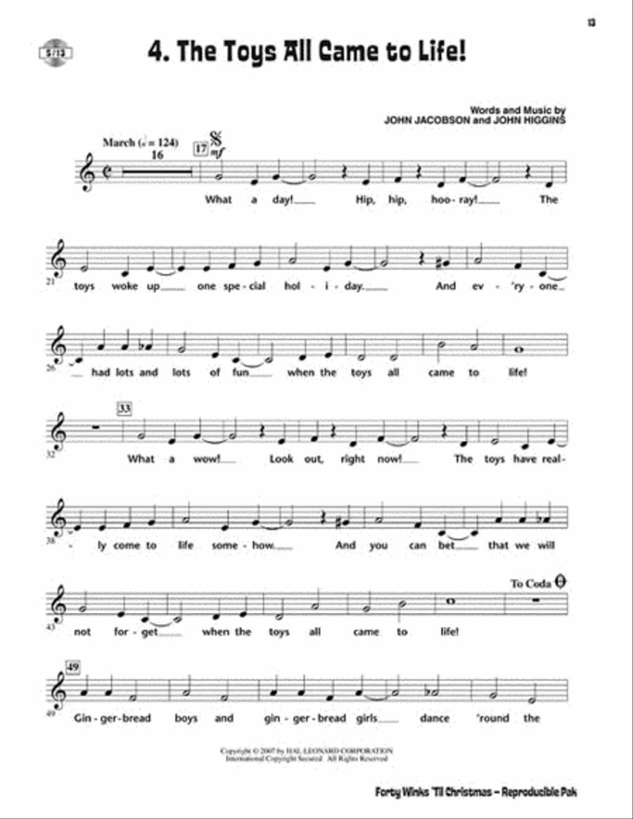 Forty Winks 'Til Christmas Choir scores gallery preview page 6