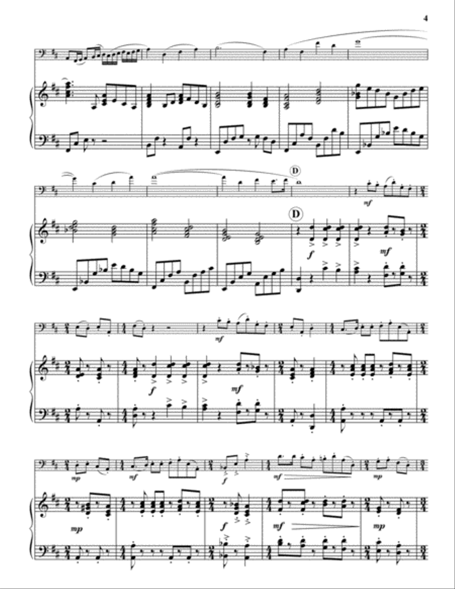 Sonata for Euphonium Euphonium scores gallery preview page 5