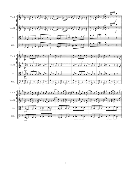 Christmas Medley (string quartet) image number null