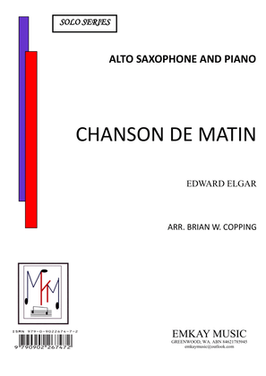 Book cover for CHANSON DE MATIN – ALTO SAXOPHONE & PIANO