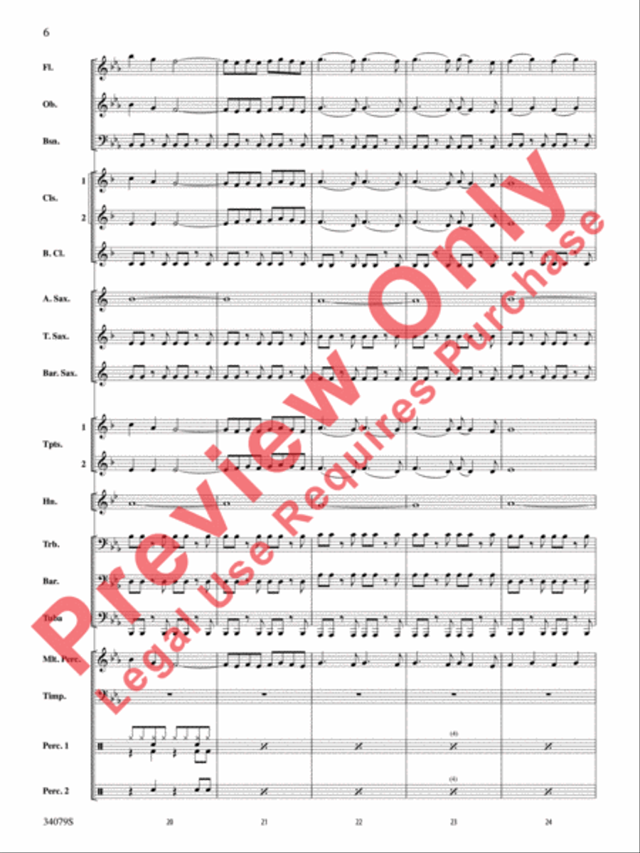 Animal Animal Concert Band scores gallery preview page 7
