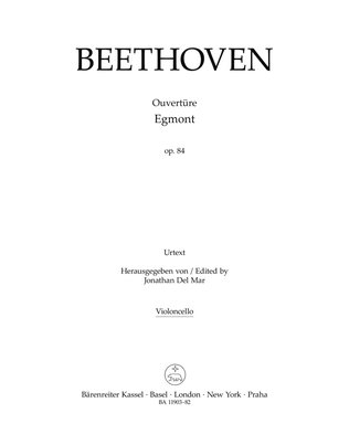 Book cover for Overture "Egmont" for Orchestra, op. 84
