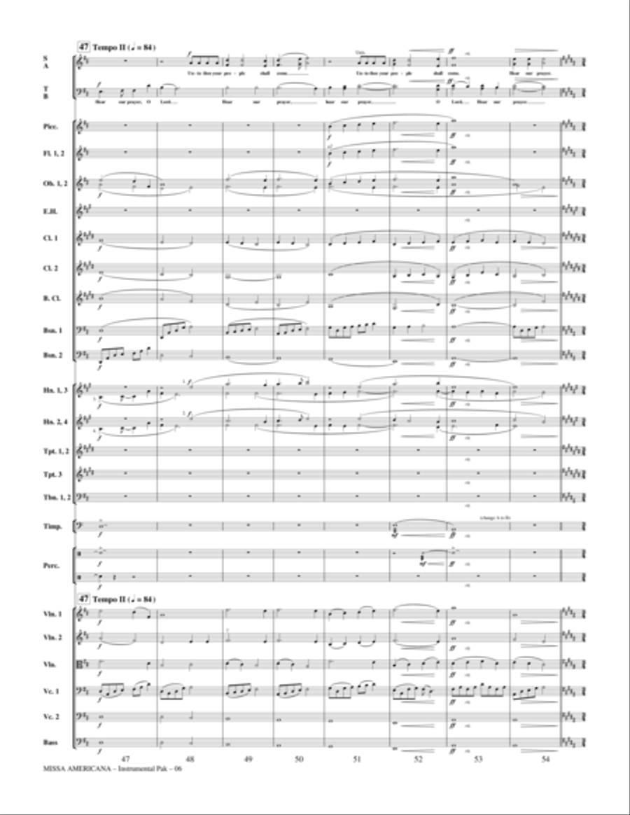 Missa Americana - Full Score Choir scores gallery preview page 6