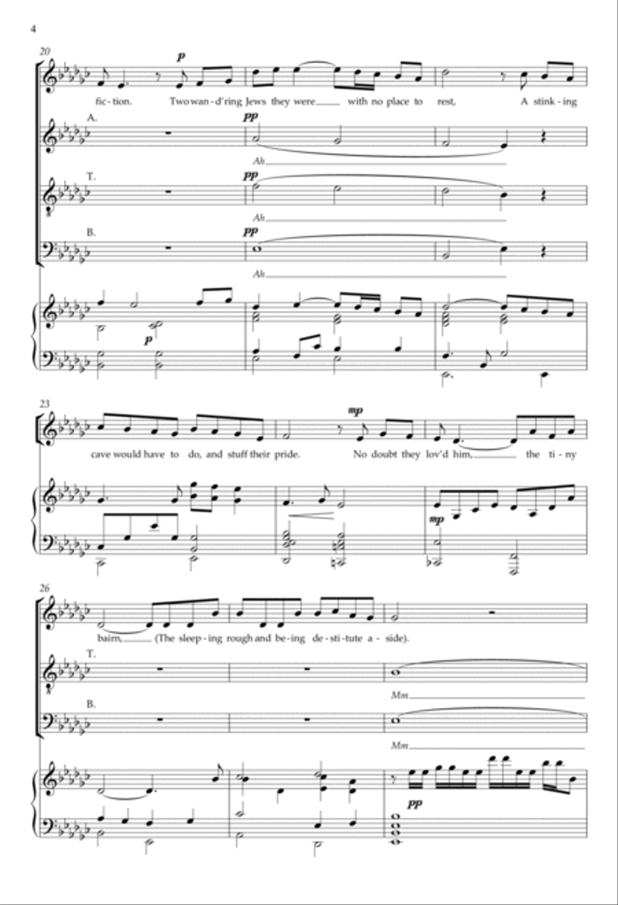 Lullaby Of Winter Lullaby Of Winter 4-Part scores gallery preview page 4